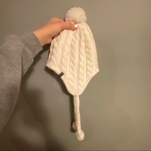 The North Face White Beanie